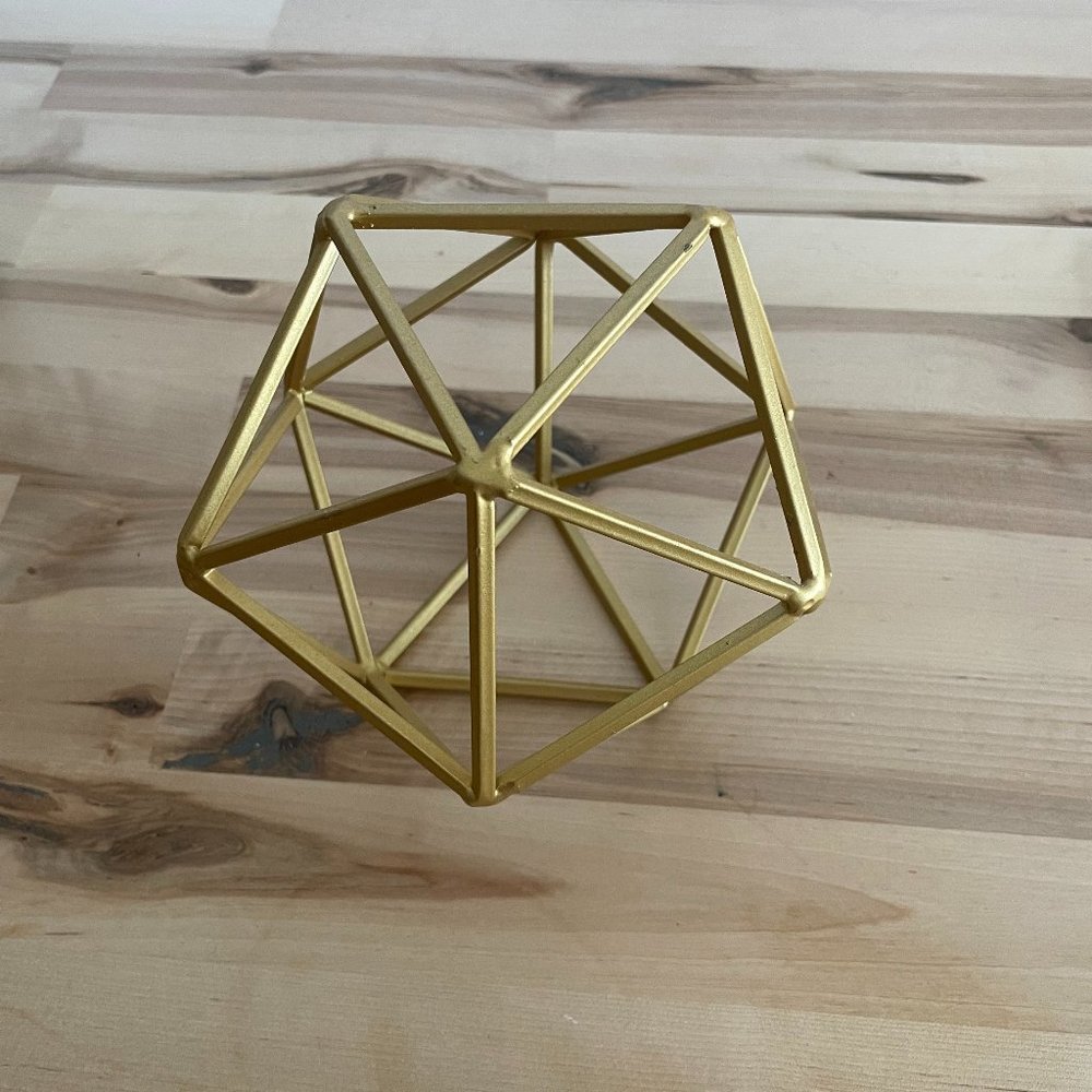 Geo Gold Home Decor Accent